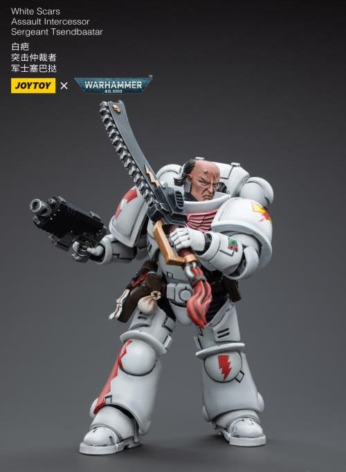 Warhammer 40k - White Scars - Assault Intercessor Sergeant Tsendbaatar - Collectables > Action Figures > toys -  Joy Toy
