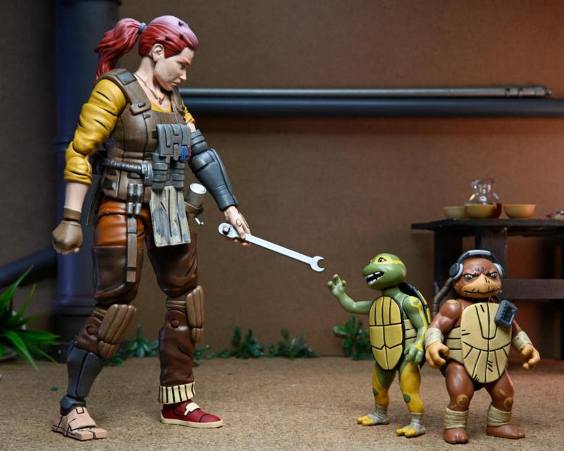 Teenage Mutant Ninja Turtles: The Last Ronin - The Lost Years Grammy April with Baby Yi & Moja - Collectables > Action Figures > toys -  Neca