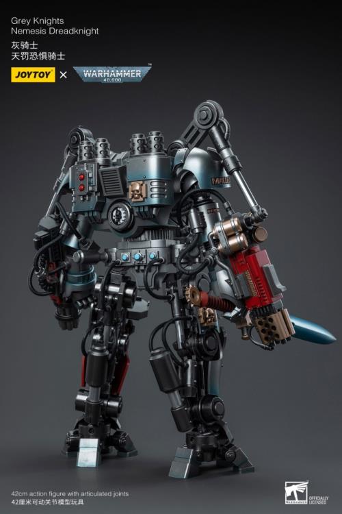 JoyToy - Warhammer 40K Grey Knights Nemesis Dreadknight with Terminator Caddon Vibova (preorder) - Collectables > Action Figures > toys -  Joy Toy