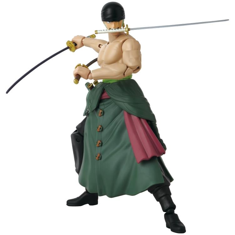 Anime Heroes - One Piece - Roronoa Zoro - Three Sword Style - Collectables > Action Figures > toys -  Bandai