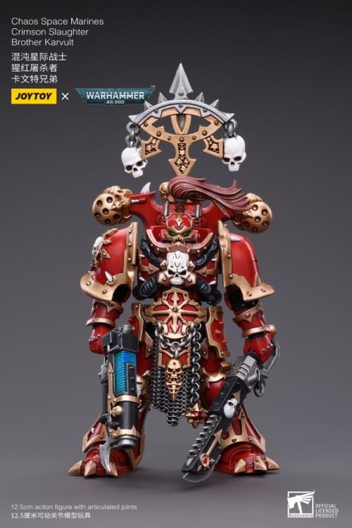 JoyToy - Warhammer 40K - Chaos - Crimson Slaughter - Brother Karvult - Collectables > Action Figures > toys -  Joy Toy