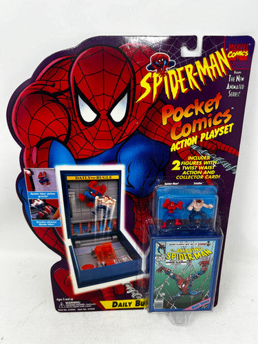 Marvel Spider-Man Pocket Comics Daily Bugle Action Playset 1994 - Collectables > Action Figures > toys -  Hasbro