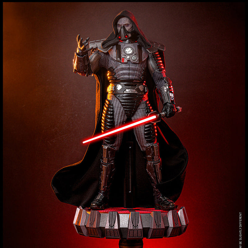 Hot Toys Darth Malgus VGM70 posed with red lightsaber — 1000 × 1000 cropped product photograph