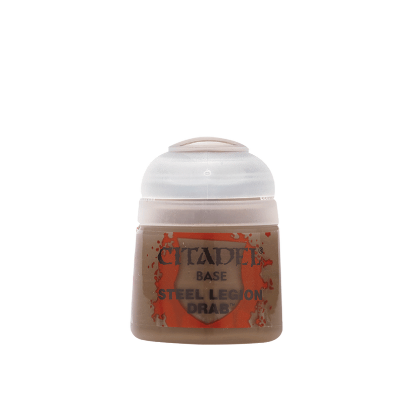 Base - Steel Legion Drab - Acrylic Paint 12ML - Paint -  Games Workshop