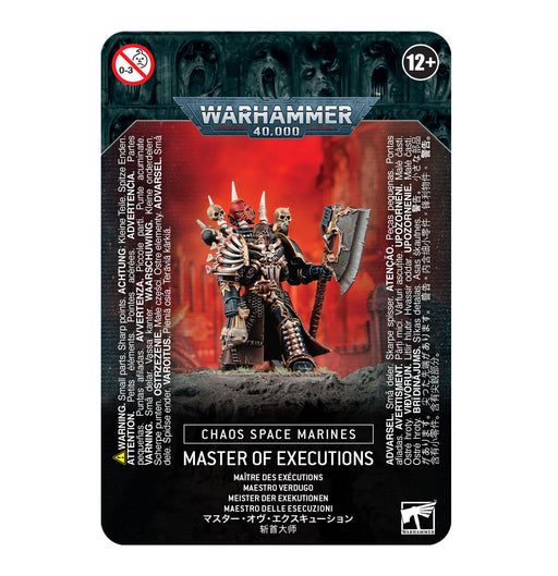 Warhammer 40,000 - Chaos Space Marines - Master of Executions - Miniature -  Games Workshop
