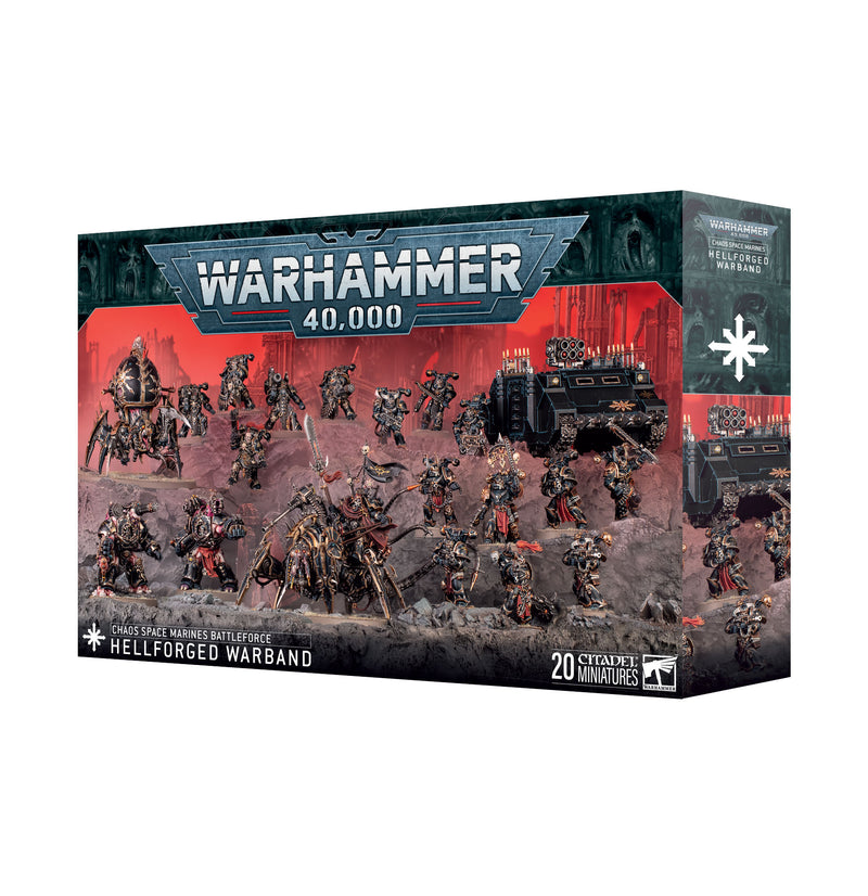 Warhammer 40,000 - Chaos Space Marines - Hellforged Warband (Preorder Nov 28) - Miniature -  Games Workshop