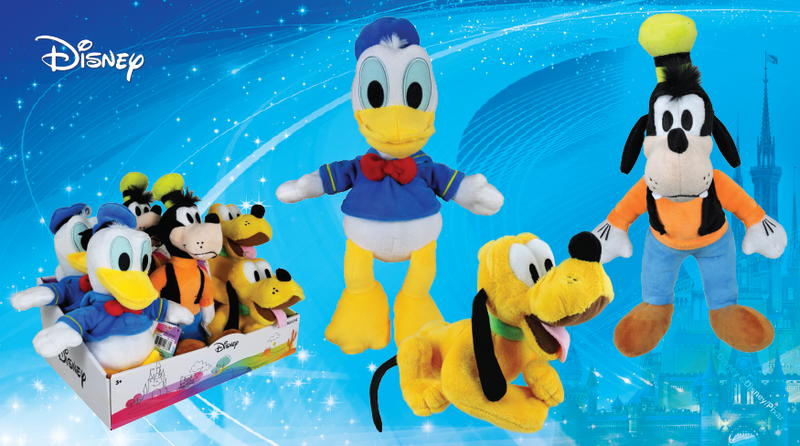 DISNEY PLUSH SMALL - DONALD,PLUTO,GOOFY - plush -  disney