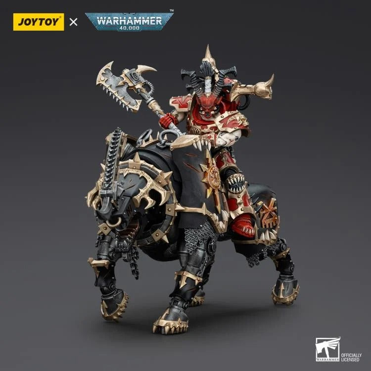 Warhammer 40K - World Eaters - Lord Invocatus with Khrone Juggernaut Daemon - Collectables > Action Figures > toys -  Joy Toy
