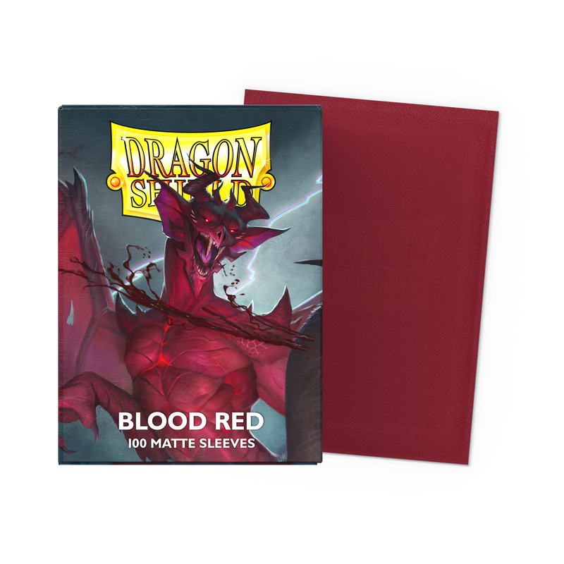 Dragon Shield Standard - Blood Red Matte - 100ct - Card Games > Collectables > TCG > CCG -  Arcane Tinmen