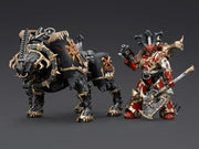Warhammer 40K - World Eaters - Lord Invocatus with Khrone Juggernaut Daemon - Collectables > Action Figures > toys -  Joy Toy