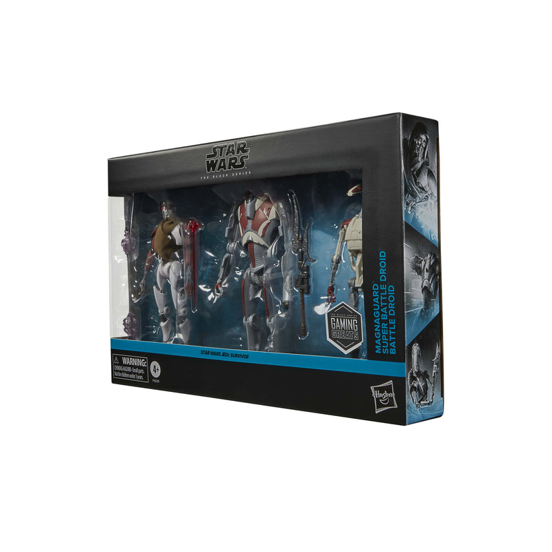 Star Wars The Black Series - Gaming Greats - Star Wars Jedi: Survivor 3-Pack - MagnaGuard, Super Battle Droid, Battle Droid - Collectables > Action Figures > toys -  Hasbro