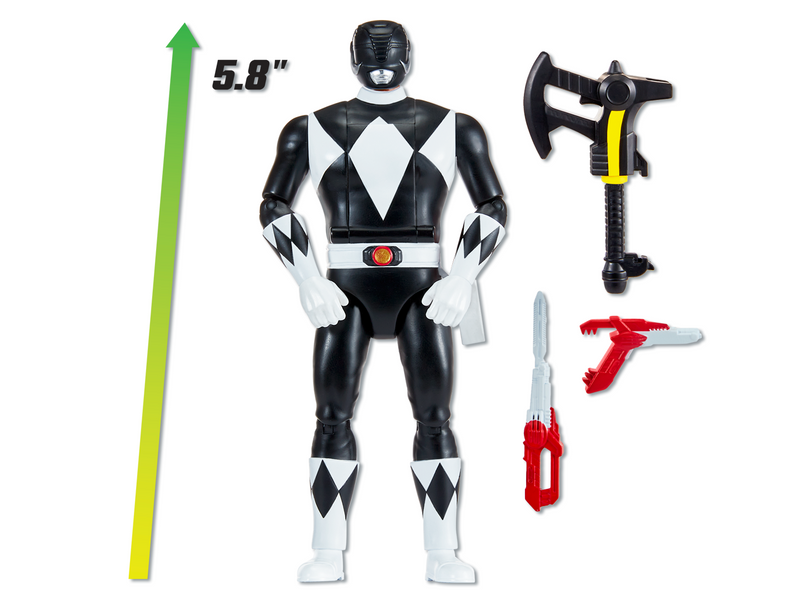 Mighty Morphin Power Rangers Re-Ignition - Auto-Morphin Black Ranger - Collectables > Action Figures > toys -  PLAYMATES