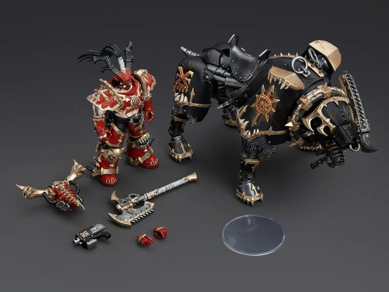 Warhammer 40K - World Eaters - Lord Invocatus with Khrone Juggernaut Daemon - Collectables > Action Figures > toys -  Joy Toy