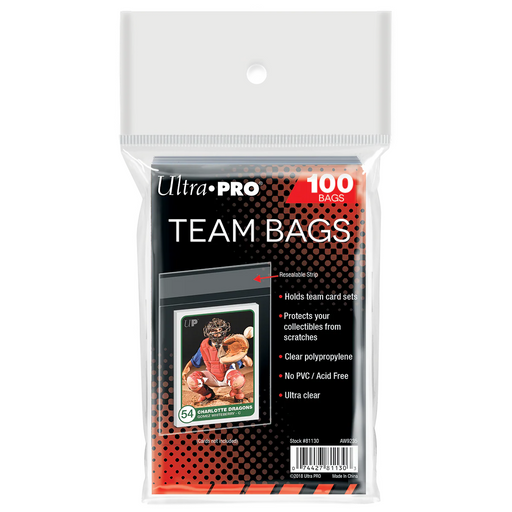 Ultra Pro - Team Bags Resealable Sleeves (100ct) - Card Games > Collectables > TCG > CCG -  Ultra Pro