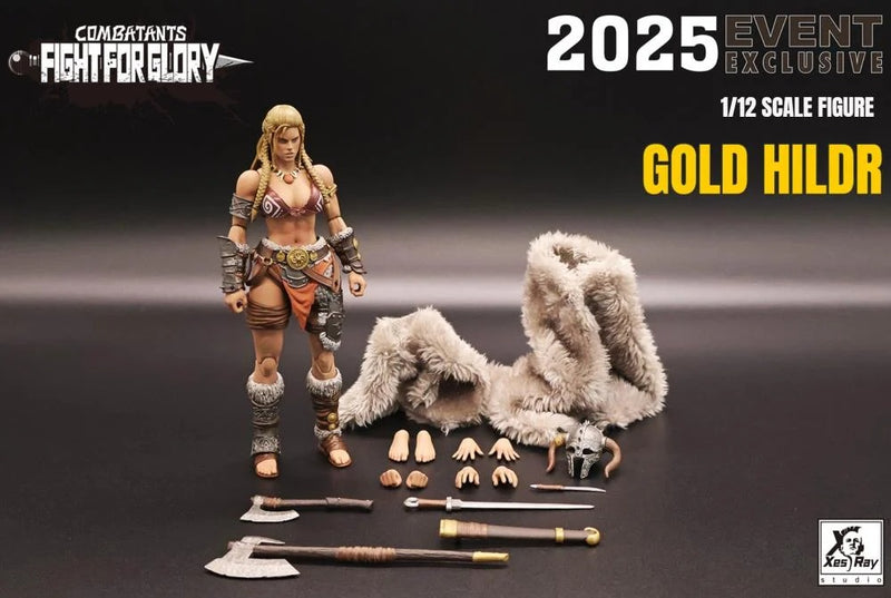 Combatants Fight For Glory - Gold Hildr ( - 2025 Event Exclusive - 1/12 Scale Action Figure (preorder Q1 2026) - Accessories / Supplies For toys -  XesRay Studios