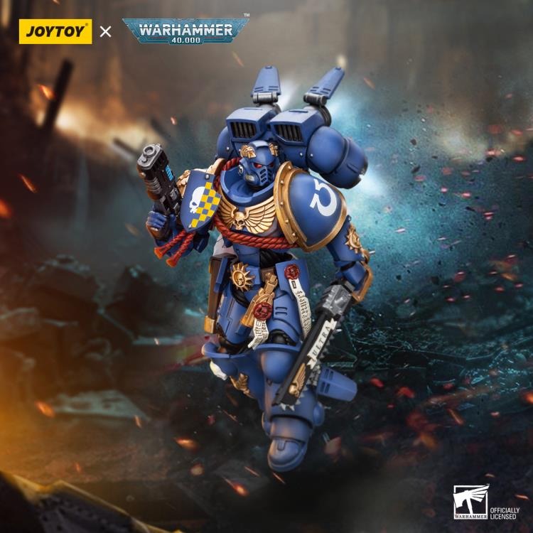 JoyToy - Warhammer 40K - Ultramarines - Ultramarines Captain with Jump Pack - Collectables > Action Figures > toys -  Joy Toy