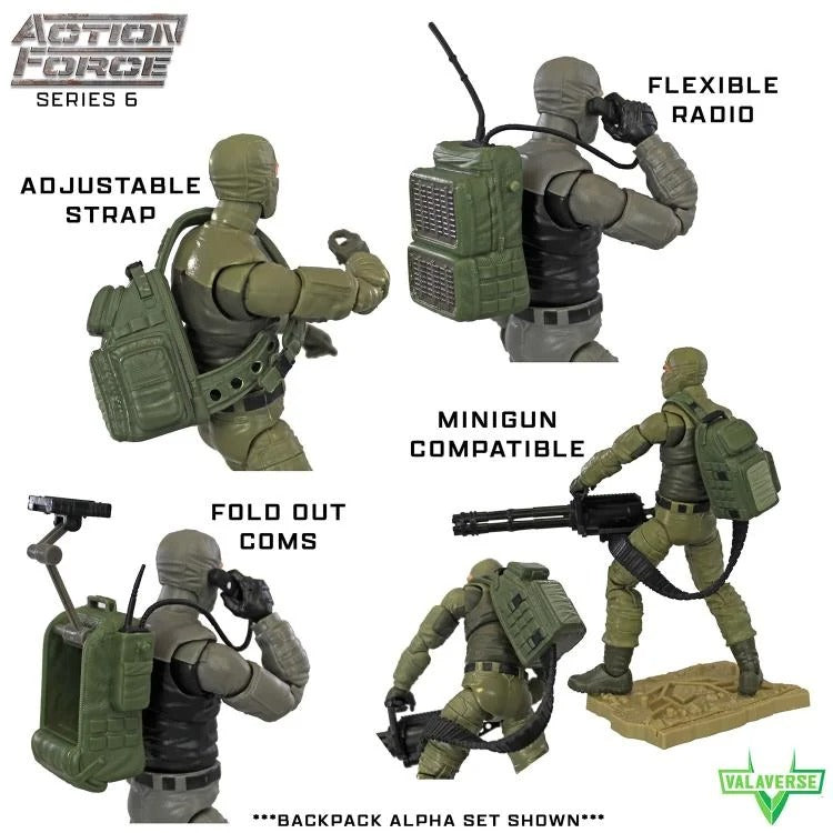 Action Force - Backpack (Charlie) 1/12 Scale Accessory Set - Accessories / Supplies For toys -  VALAVERSE
