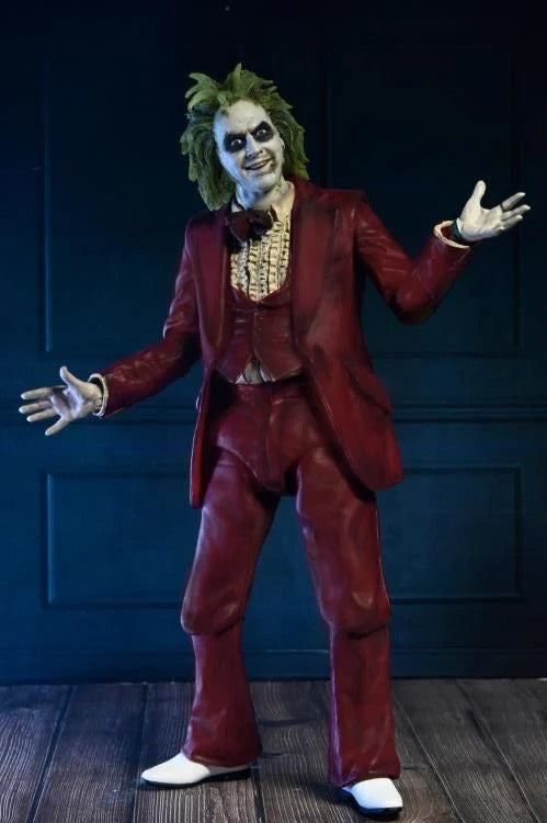 Beetlejuice Beetlejuice - Ultimate "Red Tuxedo" Beetlejuice Action Figure - Collectables > Action Figures > toys -  Neca