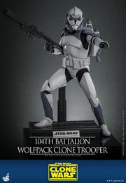 Star Wars: The Clone Wars - 104th Battalion Wolfpack Clone Trooper 1/6th Scale Collectible Figure - TMS142 - Collectables > Action Figures > toys -  Hot Toys