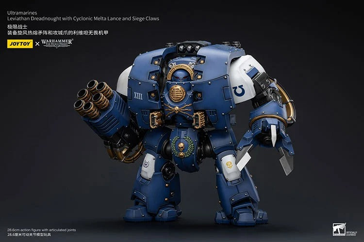 Warhammer: The Horus Heresy - Ultramarines - Leviathan Dreadnought with Cyclonic Melta Lance and Siege Claws - Collectables > Action Figures > toys -  Joy Toy
