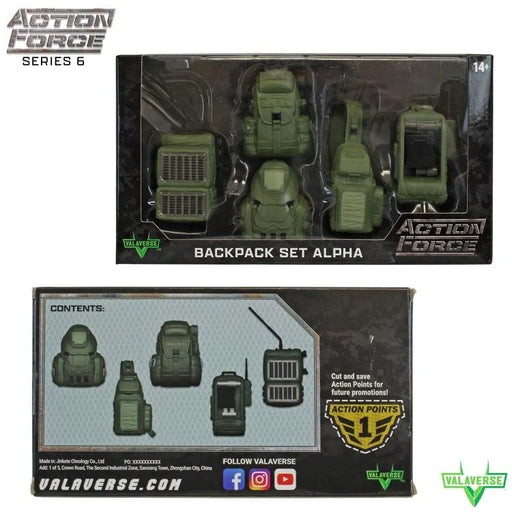 Action Force - Backpack (Alpha) 1/12 Scale Accessory Set - Accessories / Supplies For toys -  VALAVERSE
