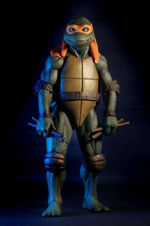 Teenage Mutant Ninja Turtles (1990 Movie) - Michelangelo 1/4 Scale Figure - Collectables > Action Figures > toys -  Neca
