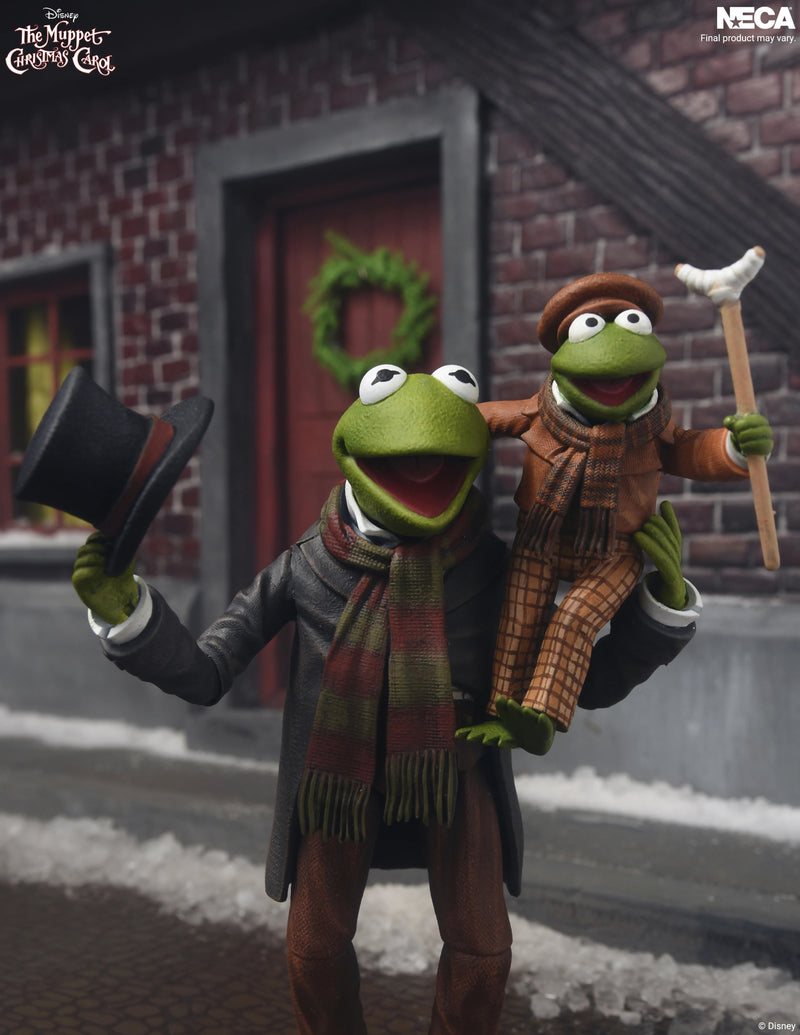 Sesame Street Ultimate - Ultimate Kermit as Bob Cratchit and Robin as Tiny Tim (Preorder Dec 2026) - Collectables > Action Figures > toys -  Neca