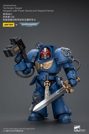 Warhammer 40K - UItramarines - Terminator Squad Sergeant with Power Sword and Teleport Homer - Collectables > Action Figures > toys -  Joy Toy