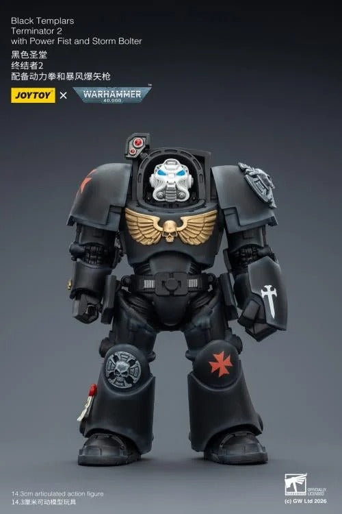 JoyToy - Warhammer 40K - Black Templars - Terminator (Ver. 2) with Power Fist and Storm Bolter 1/18 Scale Action Figure - Collectables > Action Figures > toys -  Joy Toy