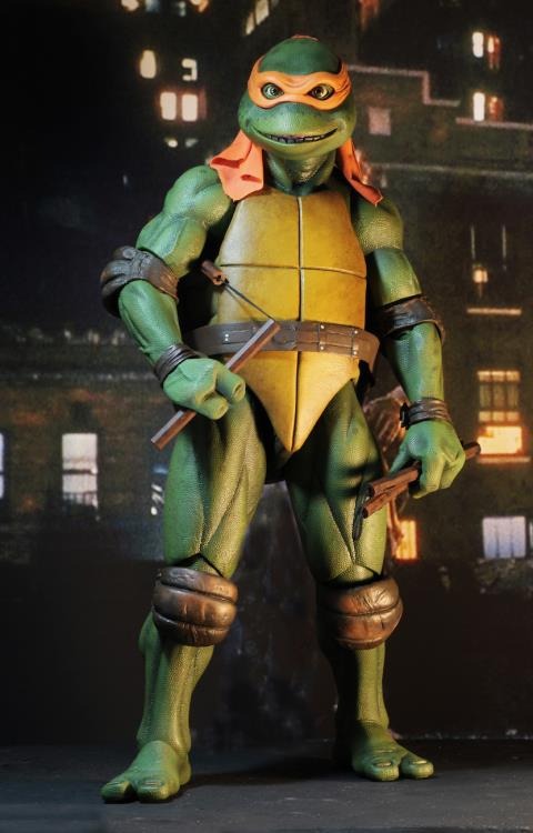 Teenage Mutant Ninja Turtles (1990 Movie) - Michelangelo 1/4 Scale Figure - Collectables > Action Figures > toys -  Neca