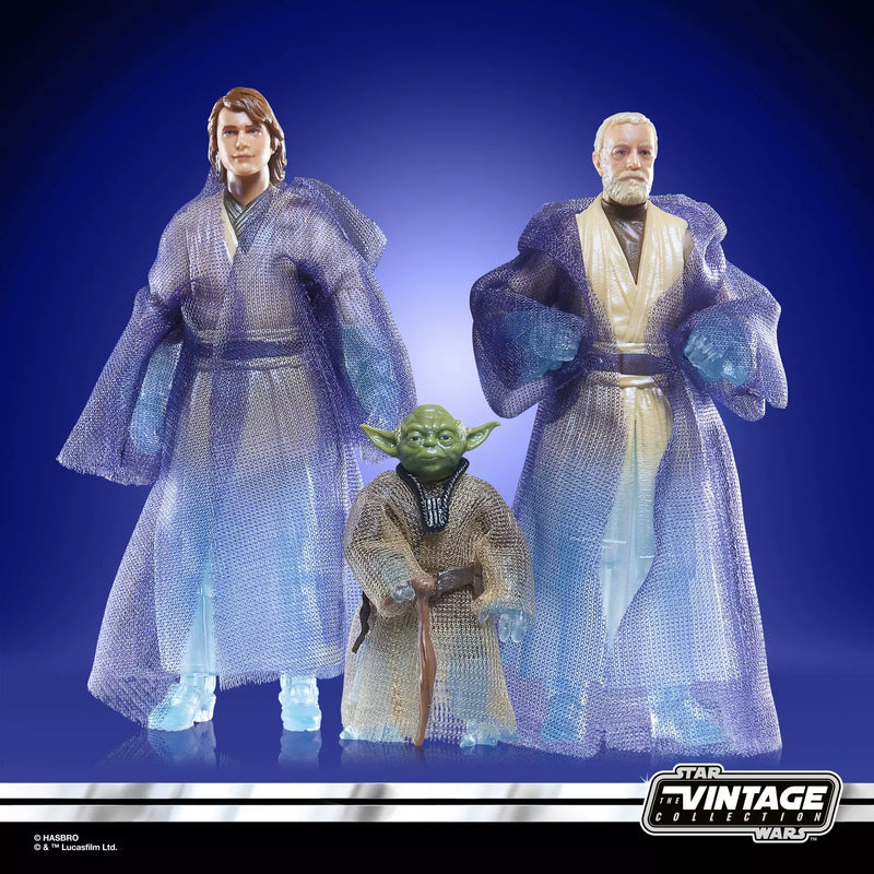 Star Wars The Vintage Collection Jedi Spirits 3 Pack - Collectables > Action Figures > toys -  Hasbro