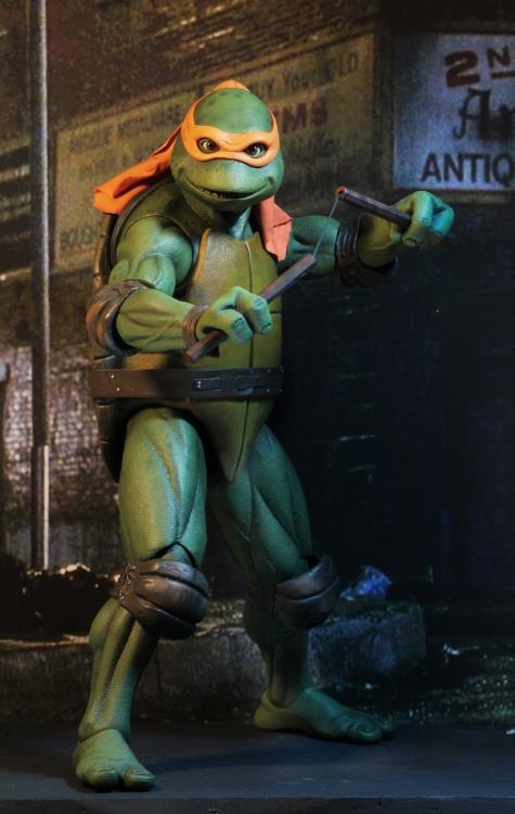 Teenage Mutant Ninja Turtles (1990 Movie) - Michelangelo 1/4 Scale Figure - Collectables > Action Figures > toys -  Neca
