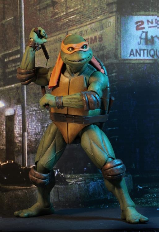 Teenage Mutant Ninja Turtles (1990 Movie) - Michelangelo 1/4 Scale Figure - Collectables > Action Figures > toys -  Neca
