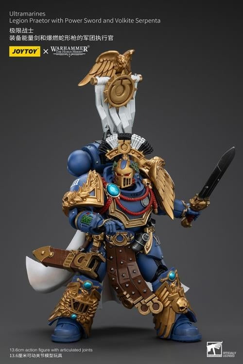 Warhammer: The Horus Heresy - Ultramarines - Legion Praetor with Power Sword and Volkite Serpenta - Collectables > Action Figures > toys -  Joy Toy