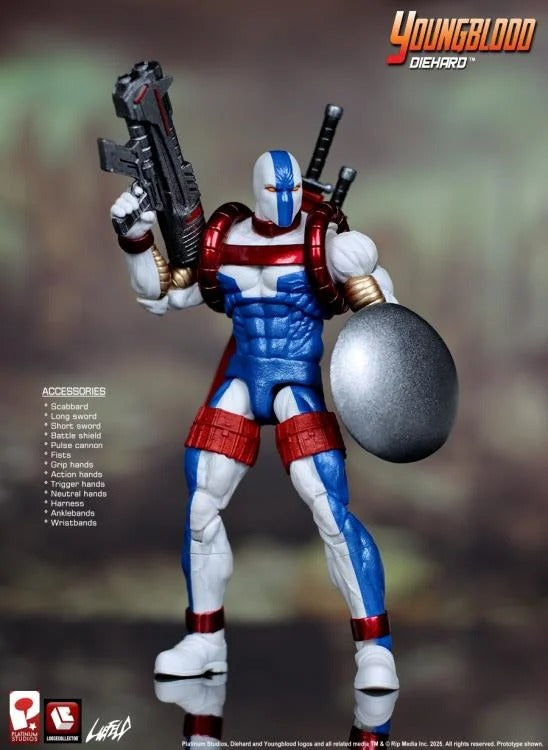 Rob Liefeld's Youngblood - Diehard  Action Figure (Preorder Q1 2026) - Collectables > Action Figures > toys -  LooseCollector