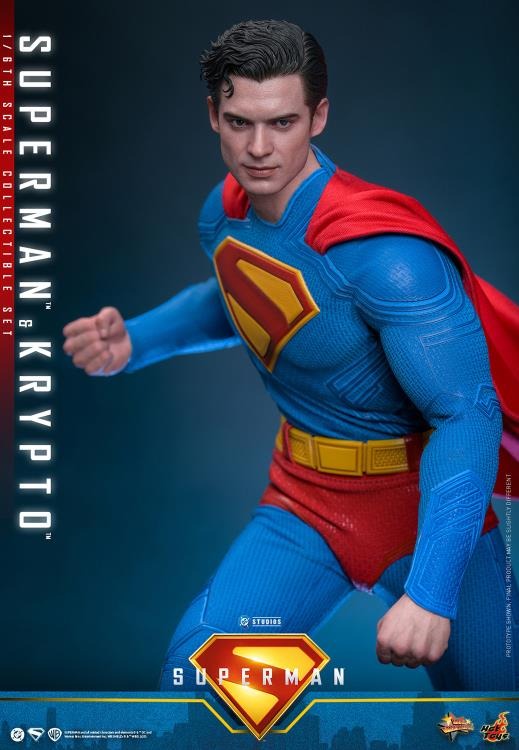 Superman (2025) - Superman & Krypto 1/6th Scale Collectible Figure Set - MMS812 - Collectables > Action Figures > toys -  Hot Toys