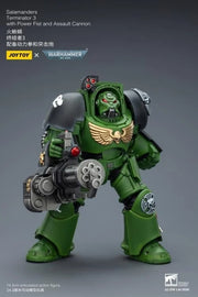 JoyToy - Warhammer 40K - Salamanders Terminator (Ver. 3) with Power Fist and Assault Cannon 1/18 Scale Action Figure - Collectables > Action Figures > toys -  Joy Toy