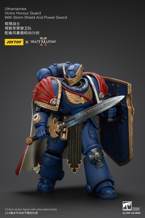 Warhammer 40K - Ultramarines - Victrix Honour Guard with Storm Shield and Power Sword - Collectables > Action Figures > toys -  Joy Toy