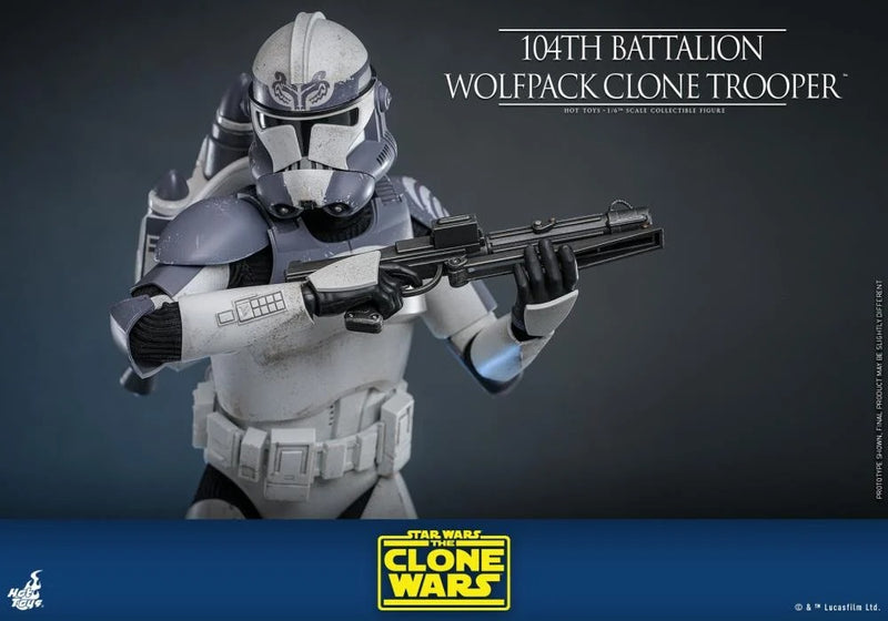 Star Wars: The Clone Wars - 104th Battalion Wolfpack Clone Trooper 1/6th Scale Collectible Figure - TMS142 - Collectables > Action Figures > toys -  Hot Toys