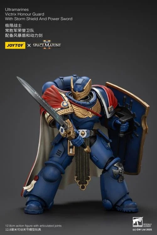 Warhammer 40K - Ultramarines - Victrix Honour Guard with Storm Shield and Power Sword - Collectables > Action Figures > toys -  Joy Toy