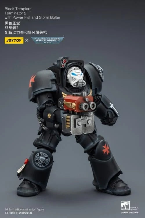 JoyToy - Warhammer 40K - Black Templars - Terminator (Ver. 2) with Power Fist and Storm Bolter 1/18 Scale Action Figure - Collectables > Action Figures > toys -  Joy Toy