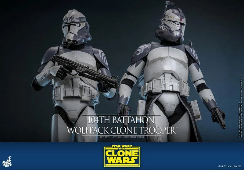 Star Wars: The Clone Wars - 104th Battalion Wolfpack Clone Trooper 1/6th Scale Collectible Figure - TMS142 - Collectables > Action Figures > toys -  Hot Toys