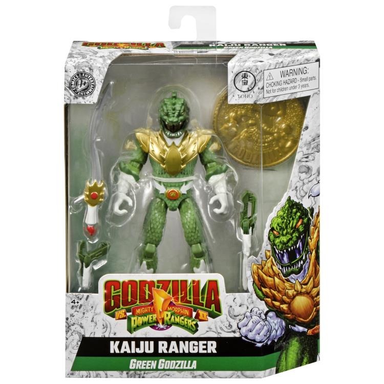 Godzilla vs. The Mighty Morphin Power Rangers II - Green Godzilla Kaiju Ranger - Collectables > Action Figures > toy -  PLAYMATES