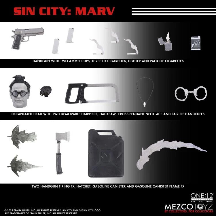 Sin City One:12 Collective Marv (preorder) - Collectables > Action Figures > toys -  MEZCO TOYS