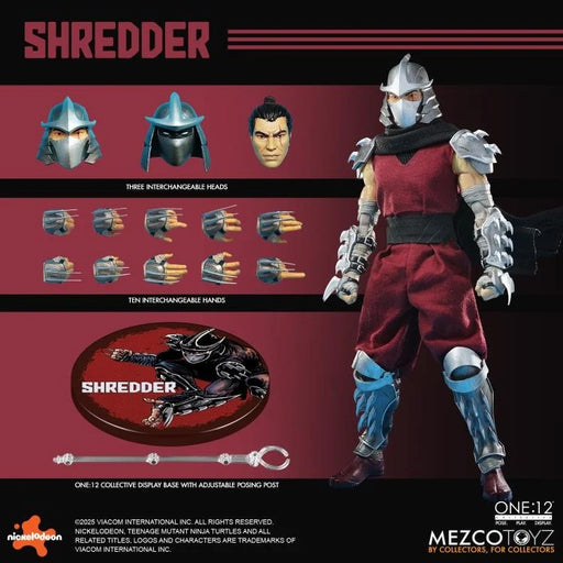 Teenage Mutant Ninja Turtles One:12 Collective Shredder Action Figure (Preorder) - Collectables > Action Figures > toys -  MEZCO TOYS