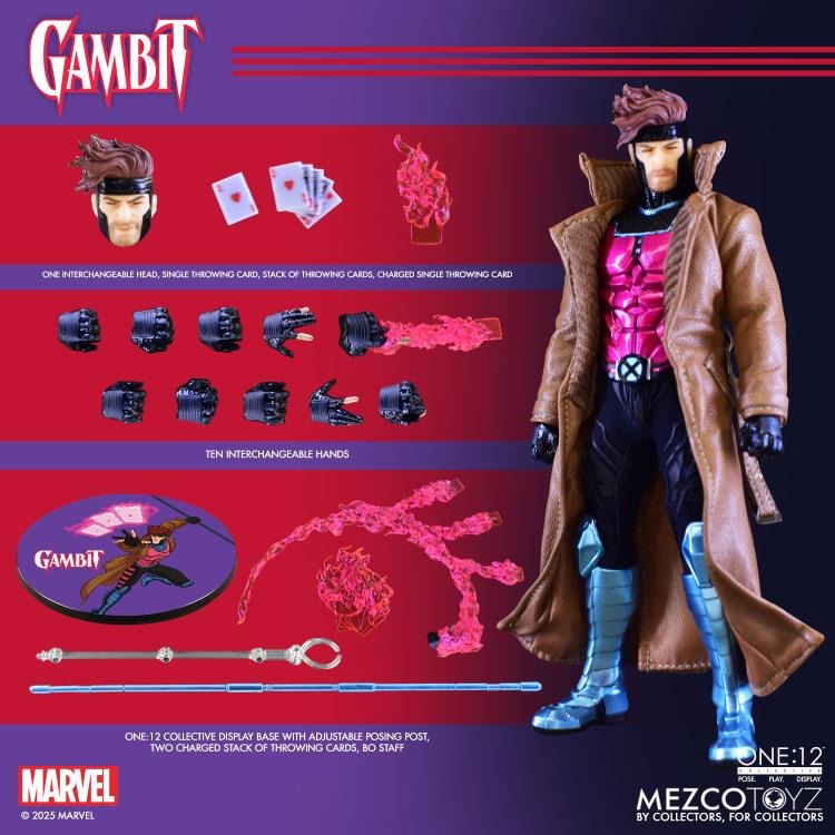 Marvel One:12 Collective Gambit Action Figure (Preorder) - Collectables > Action Figures > toys -  MEZCO TOYS