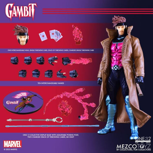 Marvel One:12 Collective Gambit Action Figure (Preorder) - Collectables > Action Figures > toys -  MEZCO TOYS
