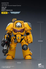 JoyToy - Warhammer 40K - Imperial Fists Terminator (Ver. 3) with Power Fist and Assault Cannon 1/18 Scale Action Figure - Collectables > Action Figures > toys -  Joy Toy