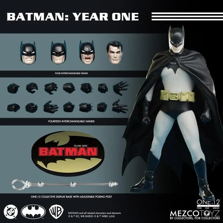 Batman: Year One One:12 Collective Batman Action Figure (Preorder Sep 2026) - Collectables > Action Figures > toys -  MEZCO TOYS