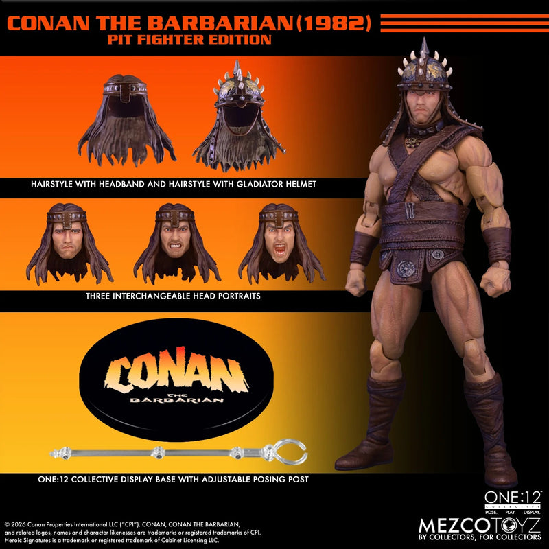 Conan the Barbarian (1982) - One:12 Collective - Conan (Pit Fighter Edition) (Preorder Q2 2027) - Collectables > Action Figures > toys -  MEZCO TOYS